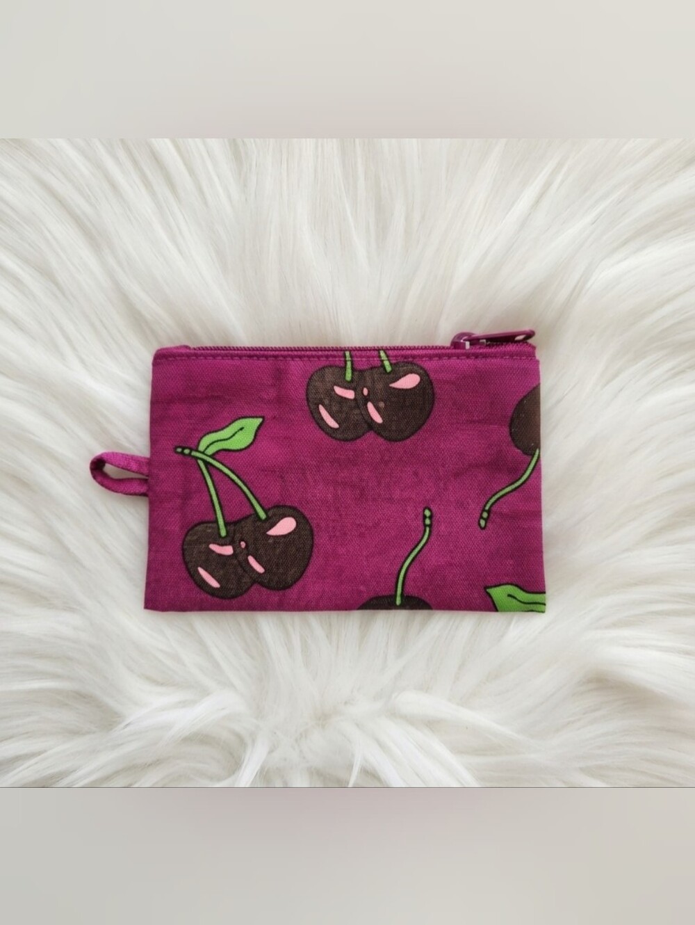 Baggu Cherry Small Flat Pouch